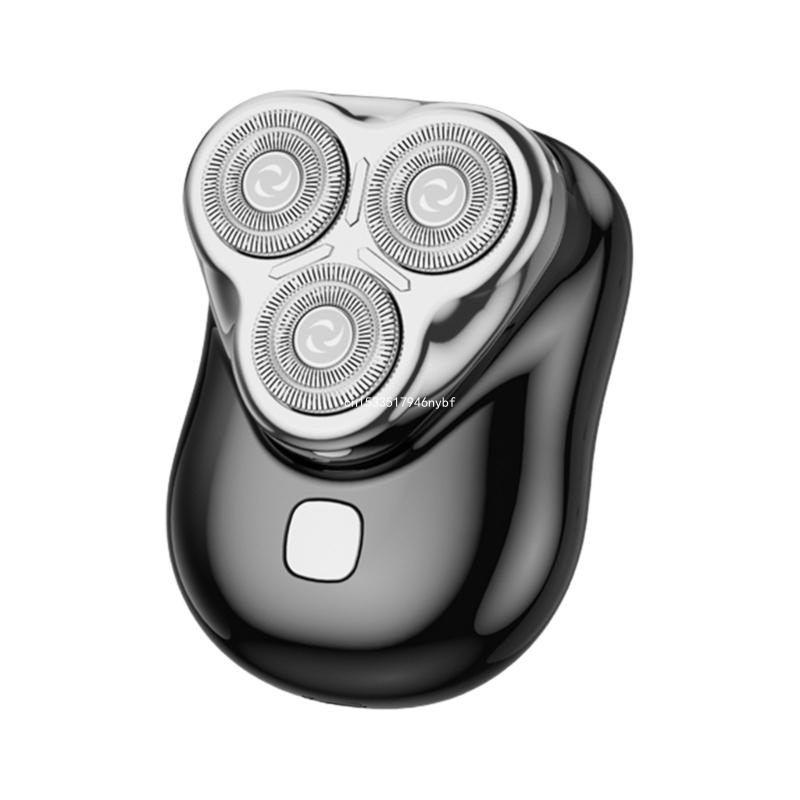 

Маленькая электробритва, удобная для путешествий, стильный маленький триммер, плавающие головки, бритва, мощное бритвенное устройство, текстура ABS, прямые поставки чёрный