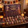 Calendario dell'Avvento di Halloween 2026 Conto alla Rovescia di 24 Giorni con Mini Figure Sorpresa Collezionabili Set di Giocattoli Fatati per Bambini Adulti Gadget per Feste da Tavolo