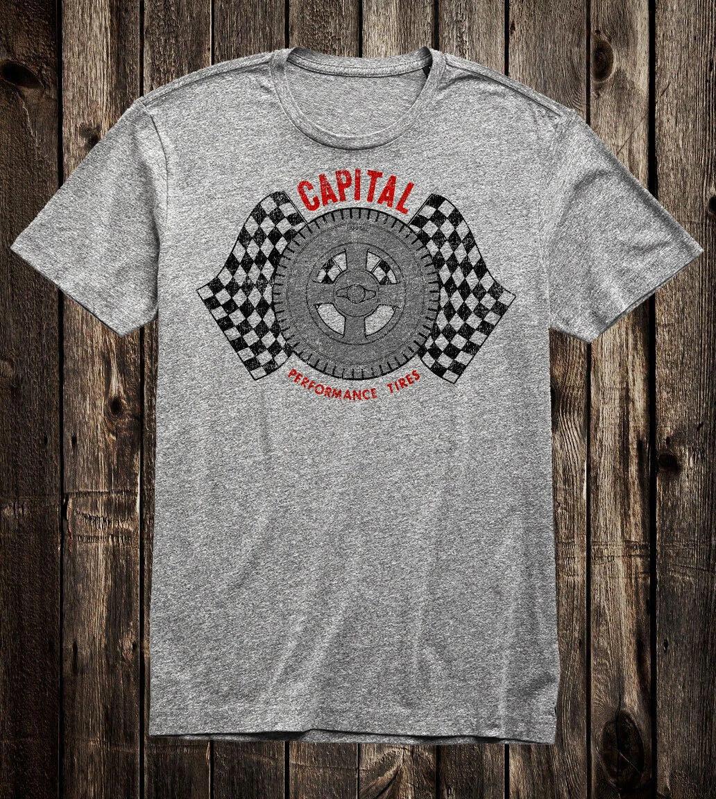 Hot Rod Tee T Shirt Drag Race Racing Speed Shop Capital Performance Tires S