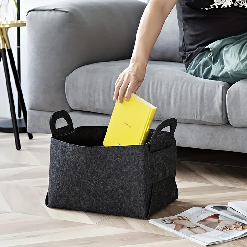 3PCS Felt Storage Bins With Handles  Multi Size Set For  Kitchen Bathroom  Bedroom  Dorm Organization Shelf  Baskets  Home Decor
