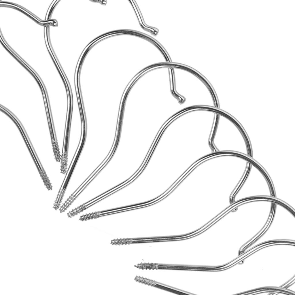 10 Pcs Plastic Pants Clip Hooks Hanger Accessories Heavy Duty Screw In Hooks Home Storage Closet Hangers Wardrobe Hangers