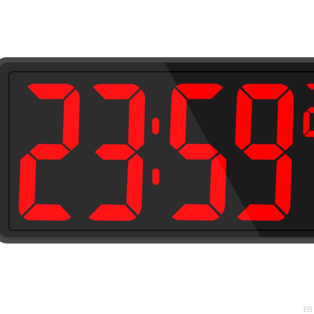 Orologio Luminosità Dimmer a 3 Livelli con Temperatura e Umidità Interna Elettronico a Numeri Grandi 12/24H