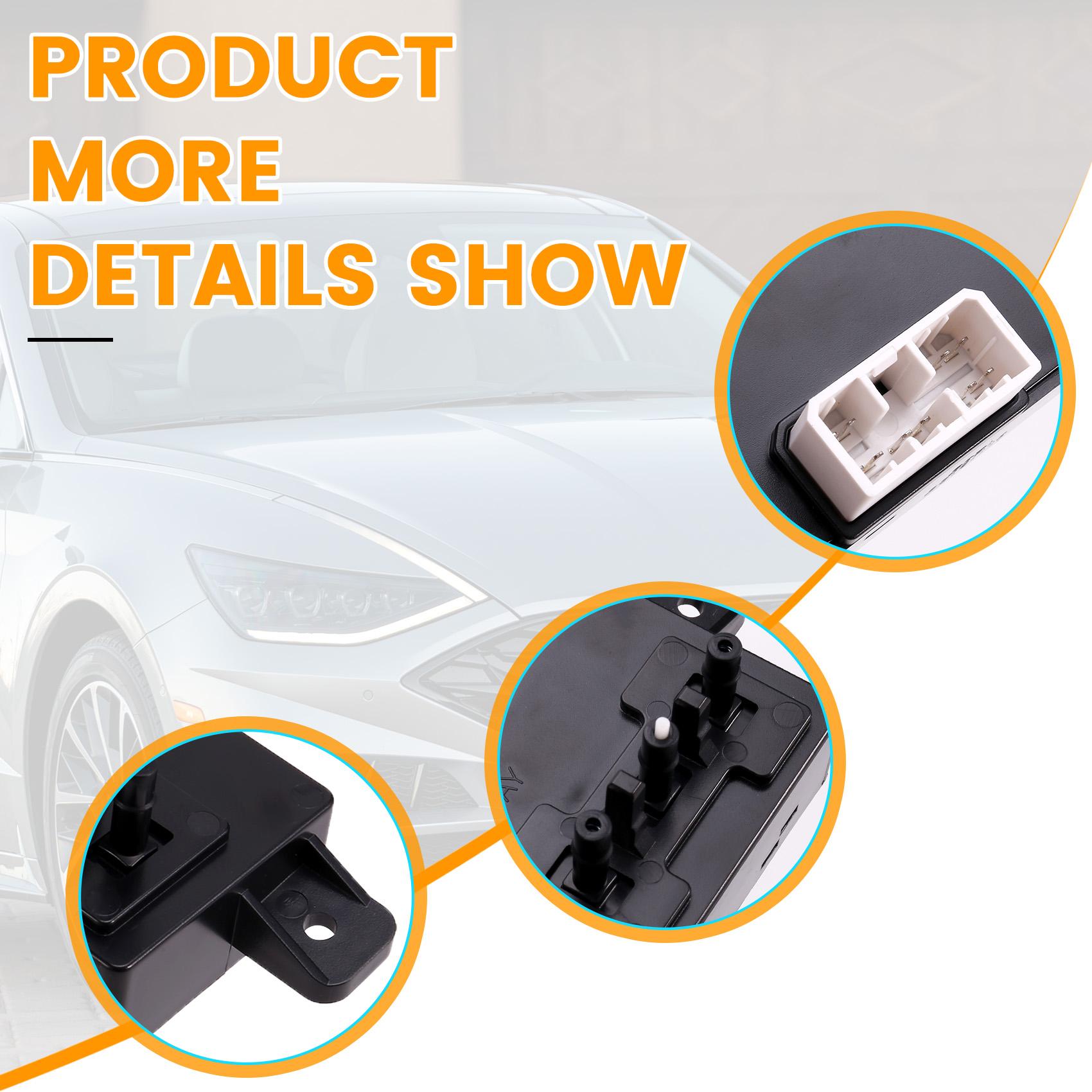 Portable Power Seat Switch Right Front 88295-C3AK0 For Sonata чёрный