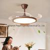 Ultra-Thin Chinese Style Invisible Ceiling Fan Light for Restaurant & Bedroom: Variable Frequency Full Spectrum Design