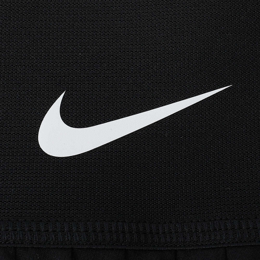 Nike Dri-Fit Advantage Solid Color Logo Print Irregular Hem Mid-Waist Sports Comfort Pleated Casual Skirt Women Bottoms Black DR6850-010