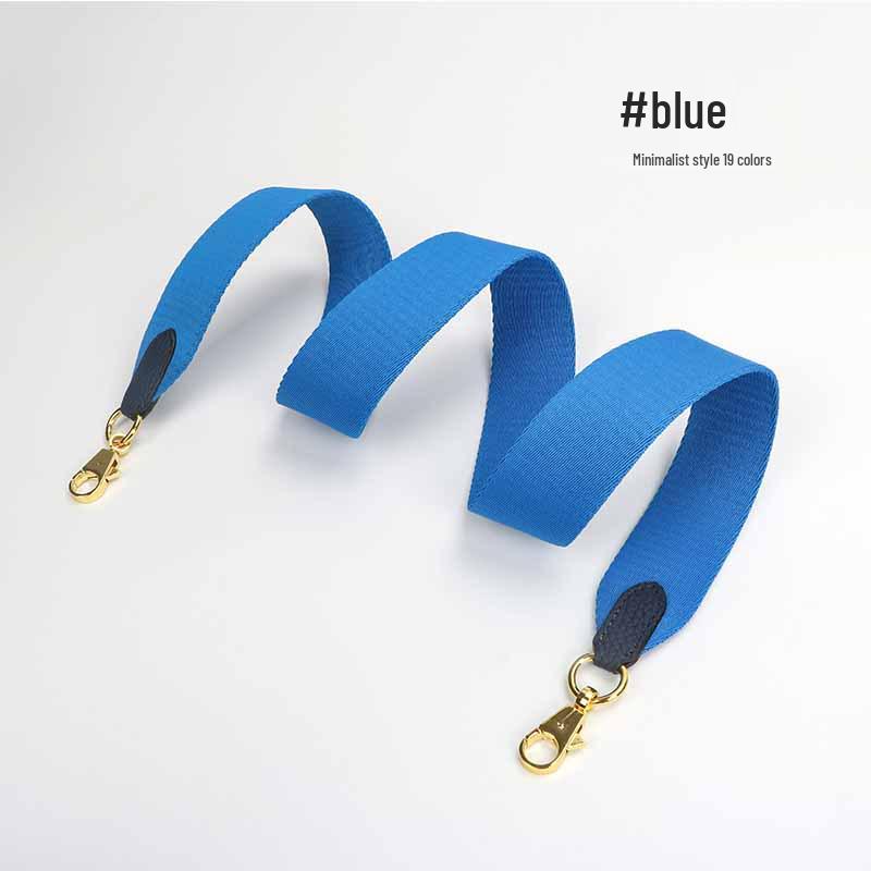 Evelyne Bucket Bag with Genuine Leather and Cotton Canvas Shoulder Strap