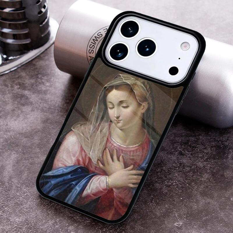 

Virgin Mary Christian Phone Case For iPhone 17,16e,15,14,13,12,11,Mini,Pro,MAX soft Silicone Cover iPhone 12
