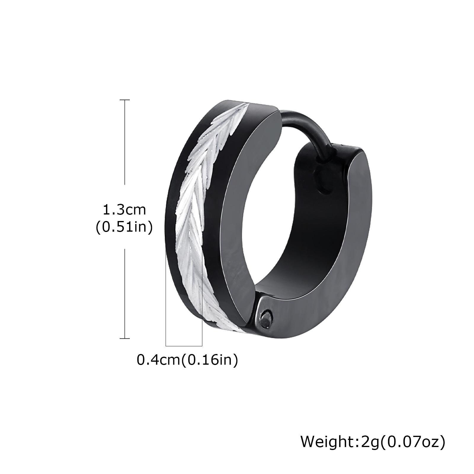 

Stainless Steel Jewelry Hoop Earrings For Men Tone Huggies Earrings Gifts Dad Boyfriend Birthday Valentine s Day Gift