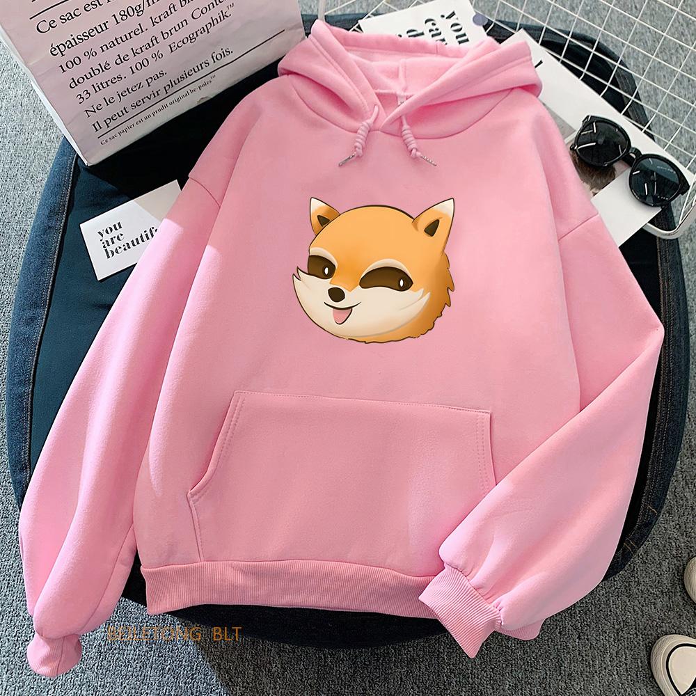 Project Zomboid Spiffo Raccoon Hoodies Cartoon Women/Men Hooded Sweatshirts Long Sleeve Kawaii Printing Pullovers Casual Female