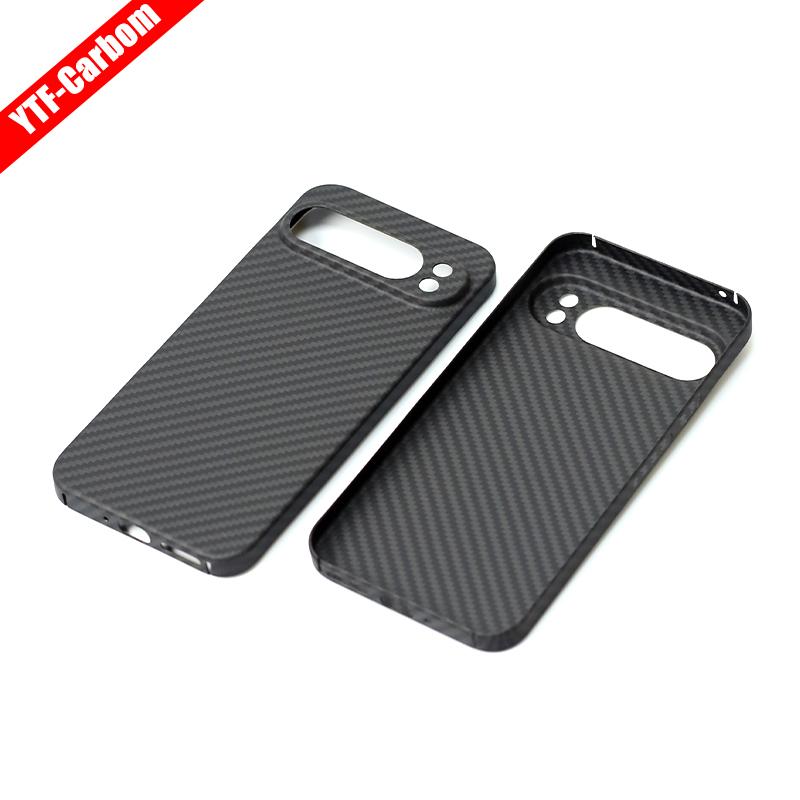 YTF-Carbon Carbon Fiber Case for Google Pixel 9 Pro XL Anti-fall Aramid Fiber Case Design Pixel 9 Cover Thin and Light