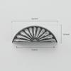 Semicircle Shell Cabinet Handles Wear Resistant Solid Zinc Alloy Drawer Pulls for Laundry Room Cabinet Headboard Upgrade