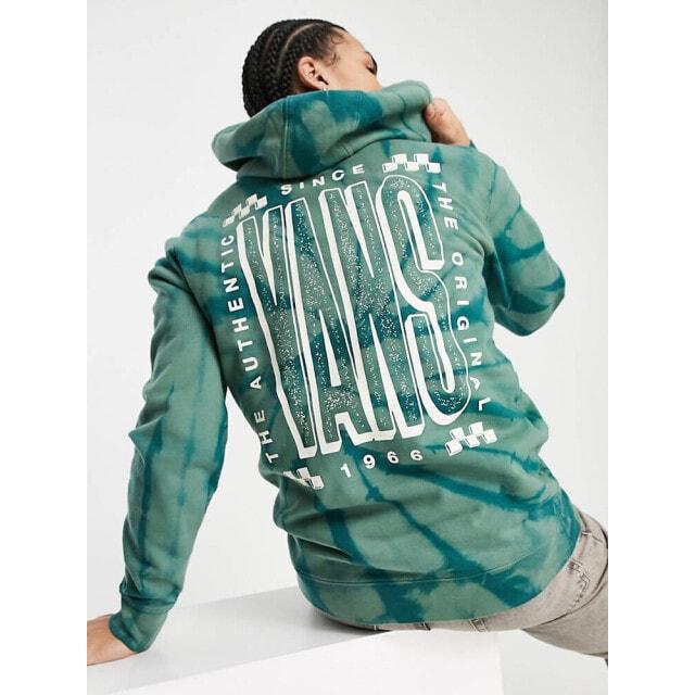 

Зеленое худи с принтом тай-дай на спине Vans High Type