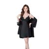 Sexy pajamas women's ice silk thin style with chest pad lace beautiful back pure desire style new suspender nightdress loungewear
