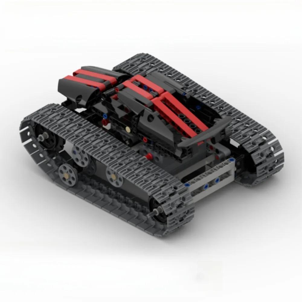 MOC 4WD Crawler Monster Tank High Speed Buggy Motor Off-Road Cross Excavator Chassis APP Remote Control Building Blocks Vehicle