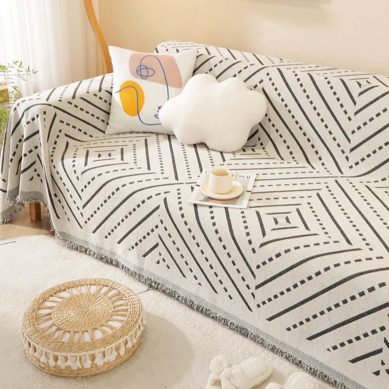 Anti-Scratching Sofa Cover Towel All-Inclusive Universal Four Seasons Universal Dustproof Cover Fixed Non-Slip Backrest Towel