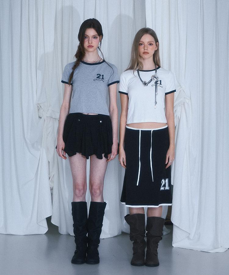 ROSEFRANTZ No.21 Ringer T-Shirt [Gray]