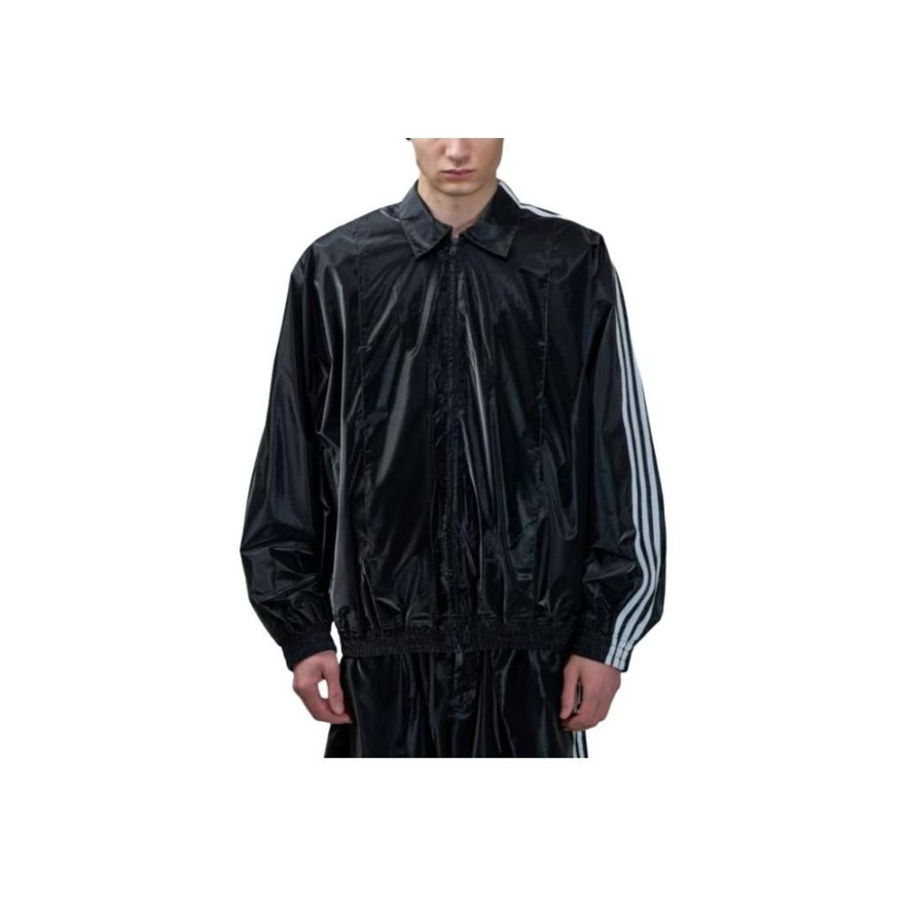 Y-3 Solid Color Zip-Up Collar Long Sleeve Jacket Men Jackets Black IR6246