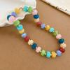 Irregular Bead Beaded Choker Acrylic Material Clavicle Chain Trendy Necklace  For Women