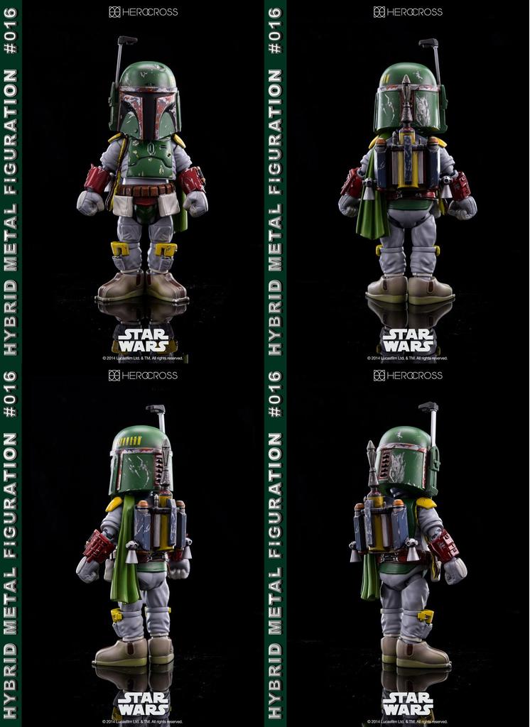 Hybrid Metal Figuration Star Wars Boba Fett Alloy Painted Movable Figure Non-Scale