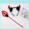 Princess Halloween Lace Devil Costume Headband With Horns For Cosplay And Party
