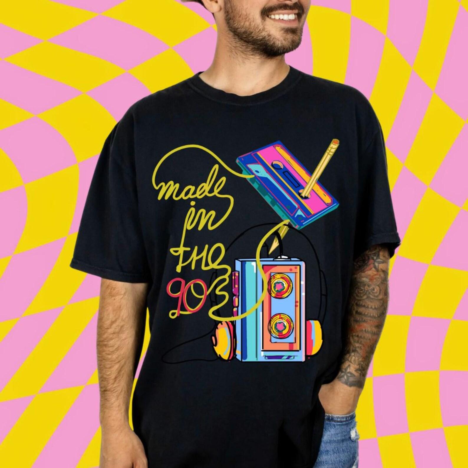 Made in the 90s Cotton T-shirt, Nostalgic 90s Graphic Tee for Desis S