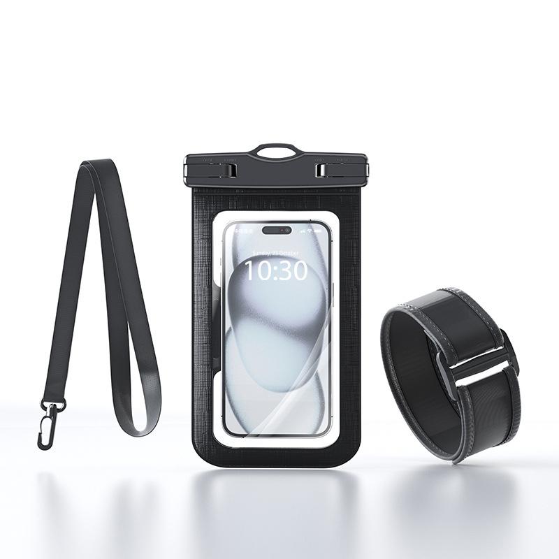 Universal Phone Waterproof Bag Outdoor Diving Swimming Touchscreen Phone Case Lanyard And Armband