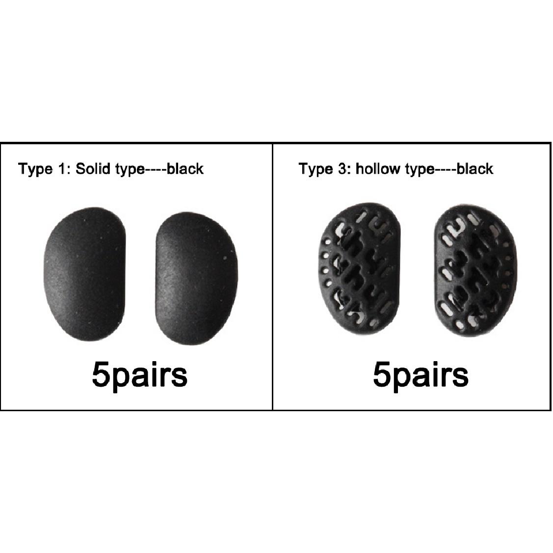 

20шт(10pairs) Противоскользящие резиновые подушечки для очков, солнцезащитные очки, аксессуары для очков, черные, белые, нажимные Mix Type1 3