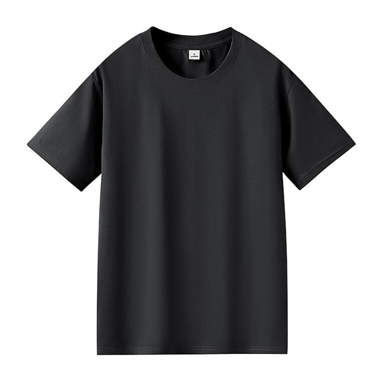 Summer New Regular Fit Cool Feeling 210gsm Sorona Fabric T-shirts Men Breathable Comfortable Top Casual Loose Hip Hop Streetwear