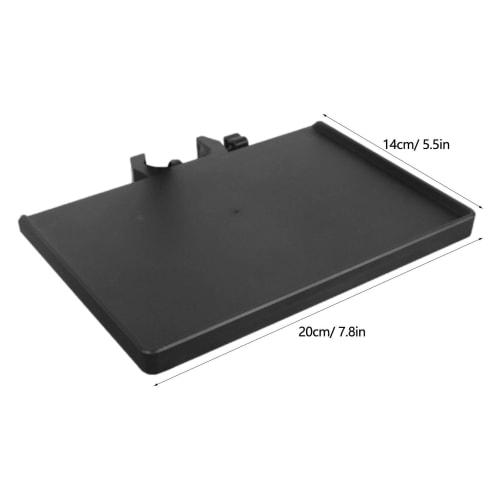 Thick PP Music Stand Tray with C-shaped Buckle Lock, Designed Sound Card Tray, Adjustable Universal Music Stand Accessory for Live Streaming and Recor