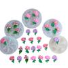Stampo in Silicone a Forma di Fiore Tulipano per Sugarcraft Strumenti per Resina Strumenti per Decorare Torte Cupcake Cioccolato Fondant