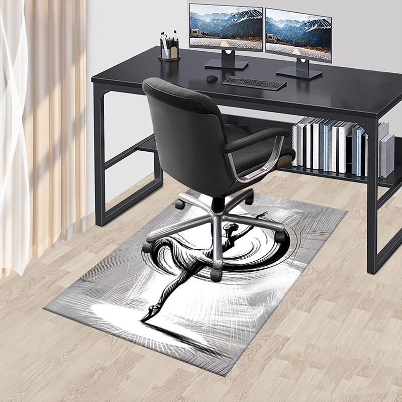 1PC Ballet Dancer Extra Large Non-Slip Floor carpet, Office, family, bedroom, Studio - Large Area Rug Indoor Rugs, Vibrant Colors-A228