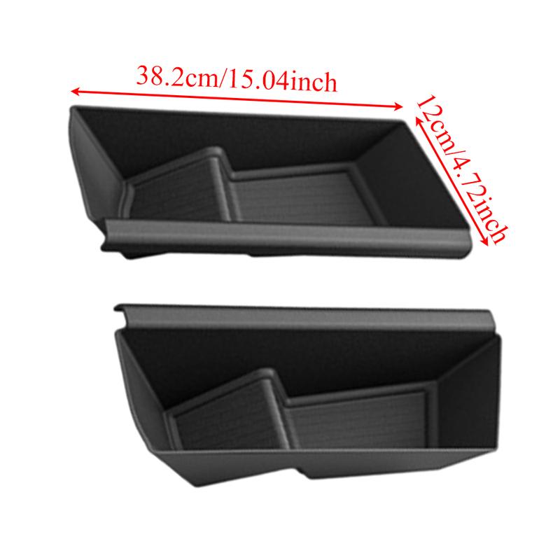 For Tesla Cybertruck 2024 2 pcs Front Side Door Slot Storage Boxs Car storage organization boxs Interior accessories