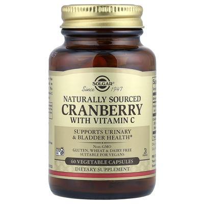 Natural Cranberry with Vitamin C, Veggie Capsules 60