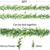 1.8m Artificial Eucalyptus Rattan Wedding Home Decoration Money Leaf Grass Rattan Wedding Background Arched Wall Decoration