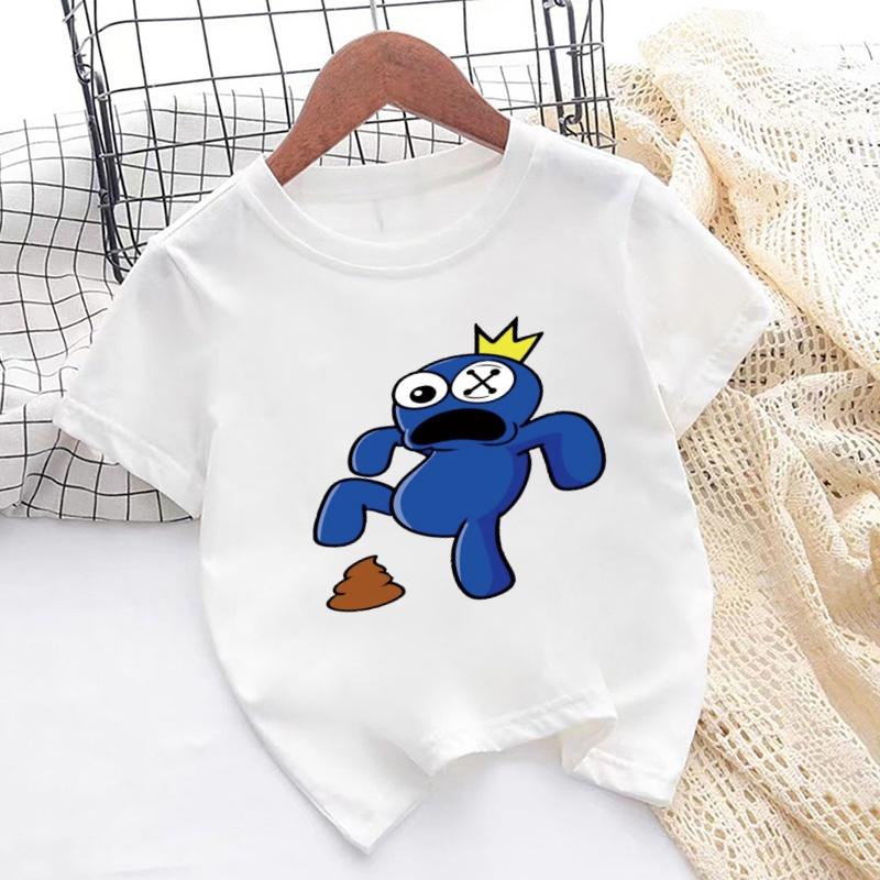 Girls Boys Clothes Children Short Sleeve O-Neck T-shirts Game Print Cartoon Kids T Shirt Girls Summer Tops Casual