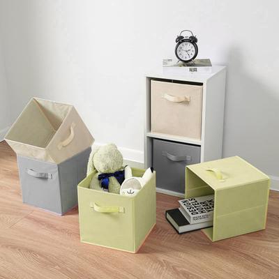 Cubo portaoggetti in tessuto con maniglia Grande capacità Facile accesso Pieghevole Resistente