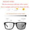 Photochromic Sunglasses for Men and Women Classic Square Goggles for Outdoor Running Hiking Fishing Black and White Glasses