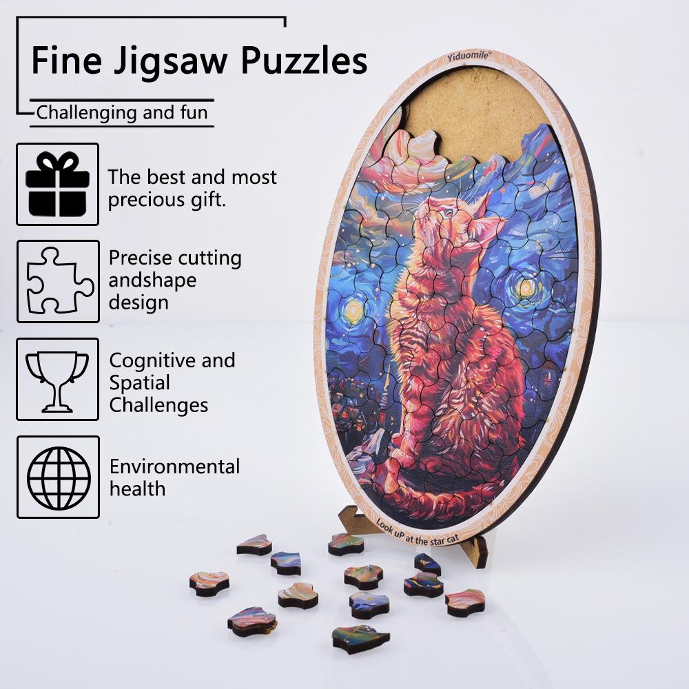 Vzdělávací hračky, dřevěné puzzle, dárky k narozeninám jsou vhodné pro rodinná setkání, neformální vzdělávací hračky