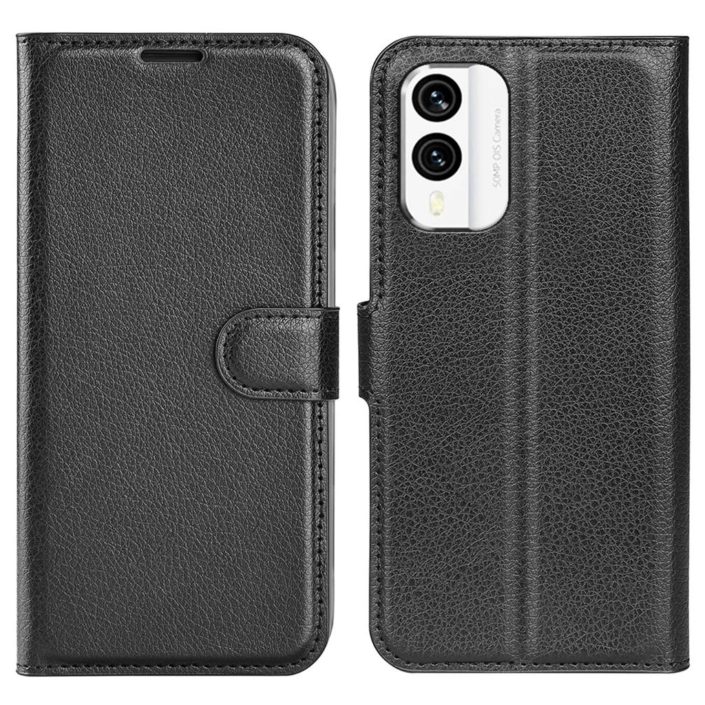 For Nokia X30 5G PU Leather Phone Case Litchi Texture Wallet Protective Phone Stand Cover