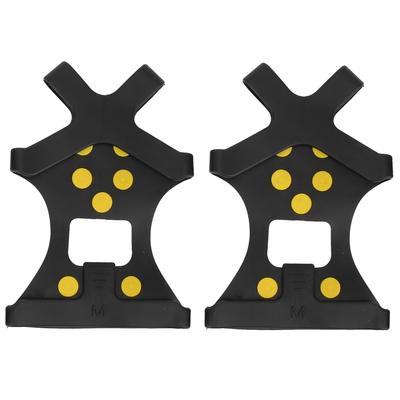 10 Studs AntiSkid Snow Ice Climbing Shoe Spikes Ice Grips Cleats Crampons Shoes Cover(Crampon Nonslip Shoe Cover M )