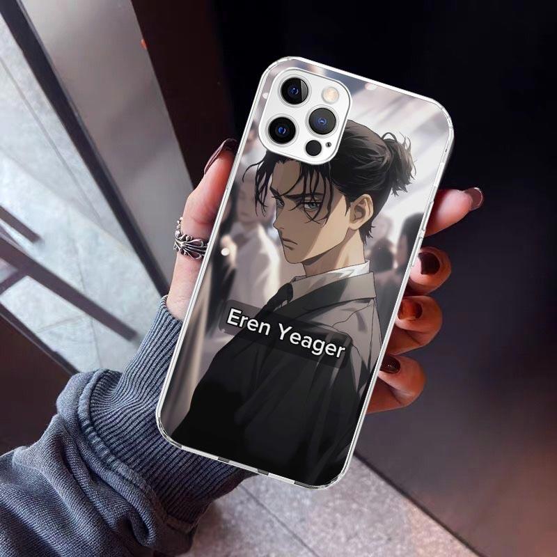 A-Attack on T-Titan Eren Yeager Phone Case For iPhone 17 Air 16 15 Pro Max 14 Plus 13 Mini 12 11 Cover 7 8 SE Silicone Shell Pri