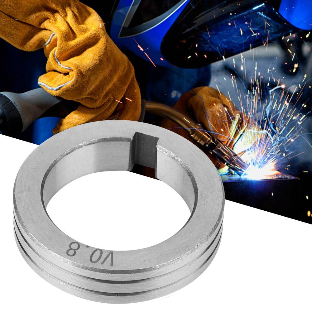 35mm 1.38in Stainless Steel Wire Feeder Roller 0.8 1.0 1.2 Welding Wire Feeding Guide Wheel(0.8