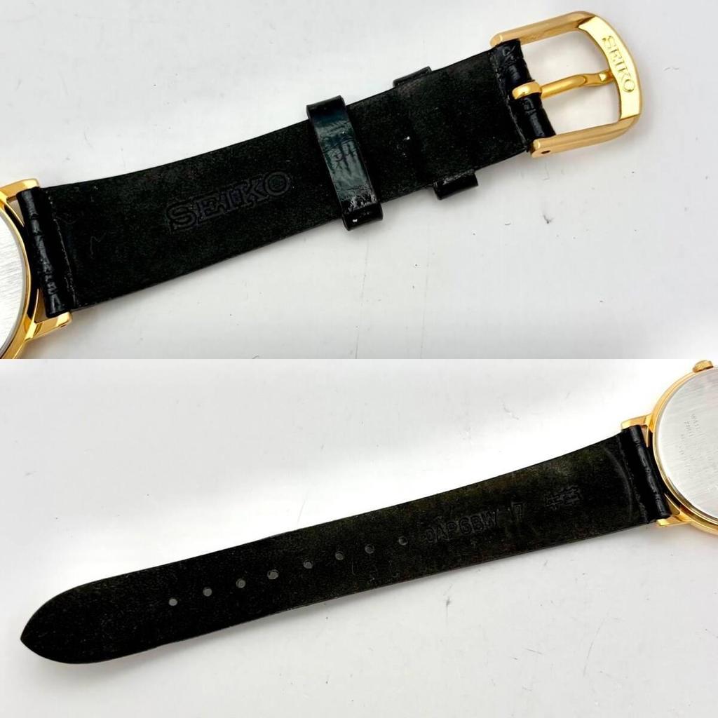 Used [Pair watch/Good condition/New Battery] SEIKO Men's Women's Watch Gold 7N01-6890 2D0057 7N01-6880 710298 Genuine Belt