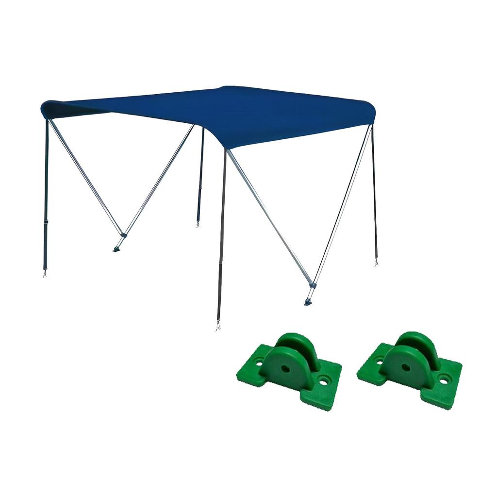 Inflatable Boat Canopy Sunshade Shelter with Support Rod Bimini Top Covers for