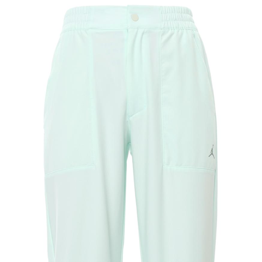 Jordan Logo Mid-Waist Zipper Comfortable Cuffed Sports Casual Pants Women pants Light-Green Smoke-Gray DZ3376-394