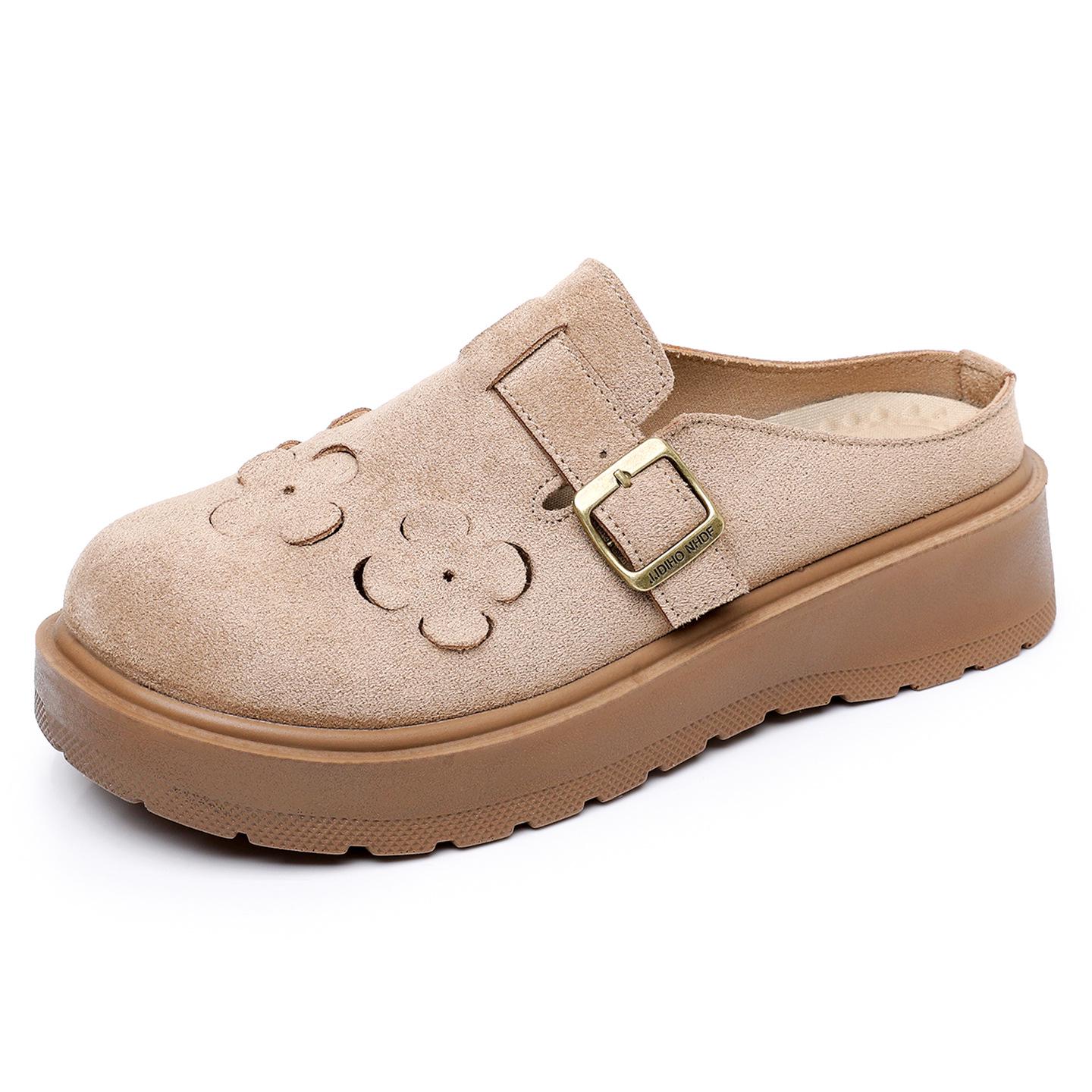 

Women s Spring Retro Birkenstock-Style Casual Closed-Toe Slides - Comfortable, Breathable, Slip-On Shoes 41