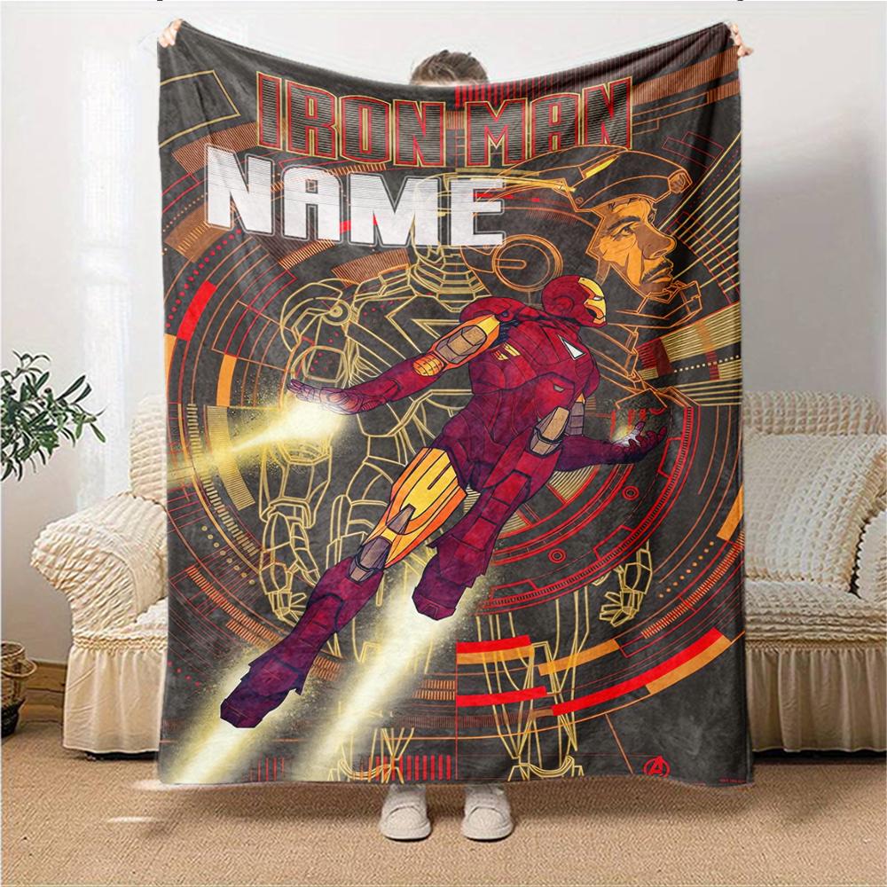 Custom Name Wolverine Superhero Artwork blanket for Couch & Bed, Plush Cozy Fuzzy Blanket Super Soft & Warm Blankets for Fall and Winter. 09088
