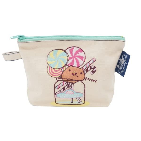 Capybara Embroidered Pouch (Candy)