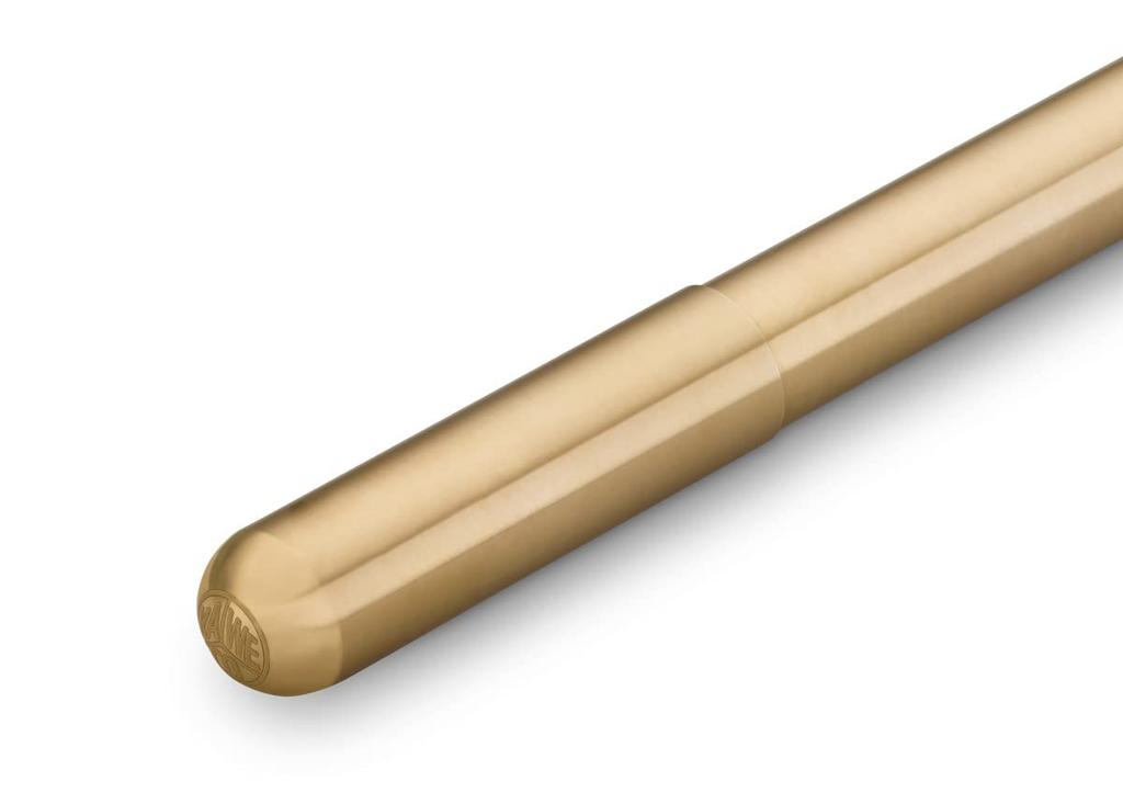 Kaweco Fountain Medium Nib Supra Eco Official Import Pen, (M), Brass, SPFM-BR, Dual-Use (Converter/Converter),