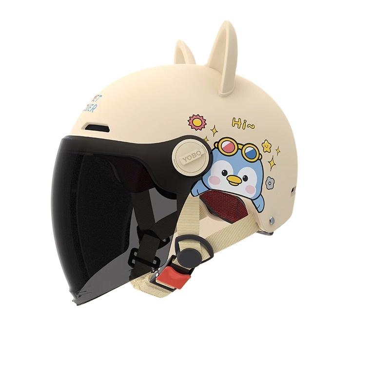 Electric Car Motorcycle Half Helmet Boys and Girls Children Cute Helmet Four Seasons Helmet